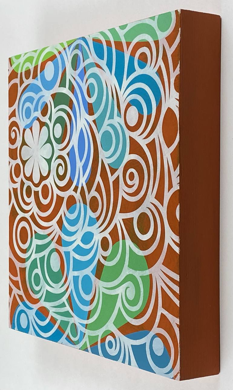 Original Geometric Abstract Painting by Mandy Koorneef