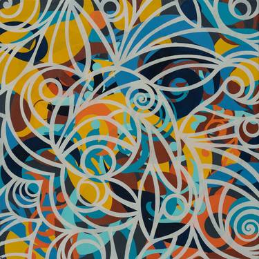 Original Abstract Patterns Paintings by Mandy Koorneef