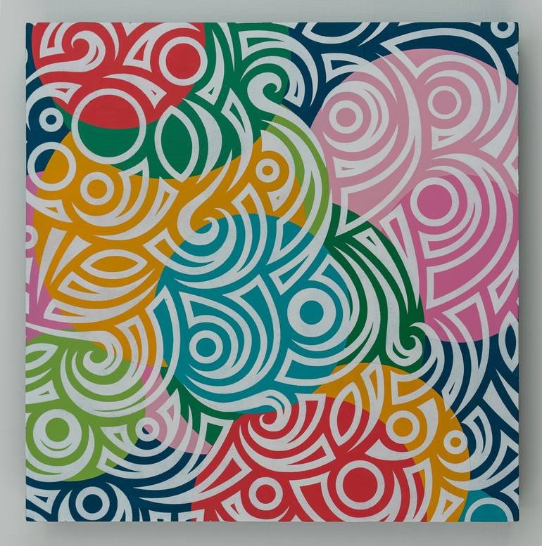 Original Abstract Patterns Painting by Mandy Koorneef