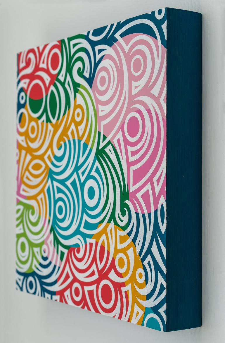 Original Abstract Patterns Painting by Mandy Koorneef