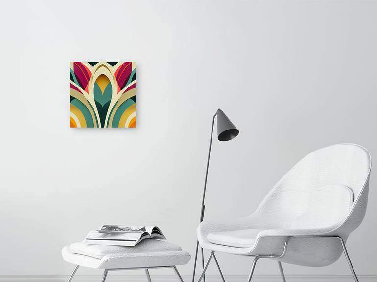 Original Art Deco Floral Digital by Mandy Koorneef