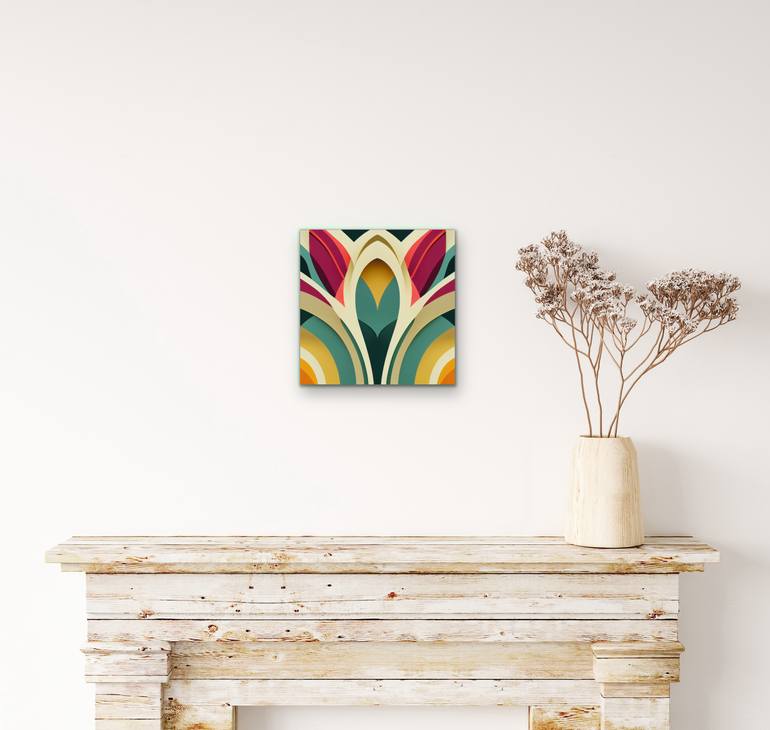 Original Art Deco Floral Digital by Mandy Koorneef