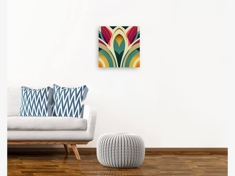 Original Art Deco Floral Digital by Mandy Koorneef