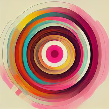 Original Abstract Geometric Digital by Mandy Koorneef