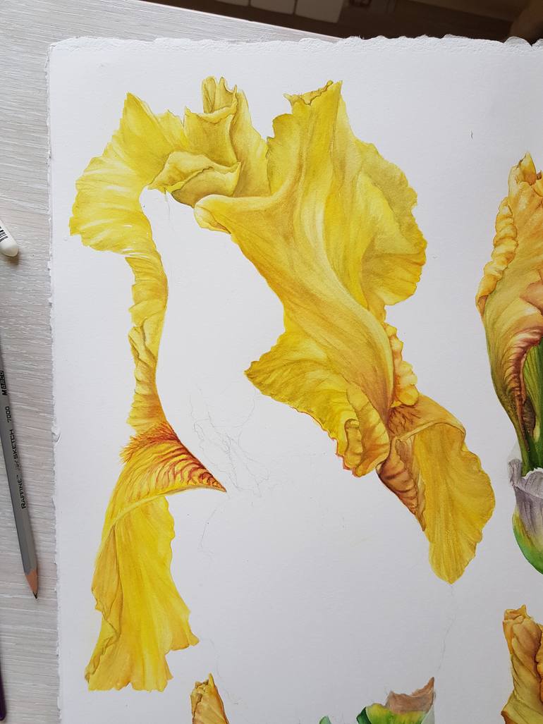 Original Figurative Botanic Painting by Albina Litvinova