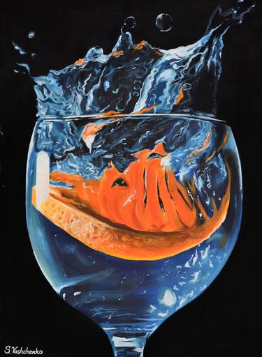 Print of Photorealism Water Paintings by Sofiia Vashchenko