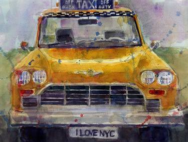 Print of Automobile Paintings by Dorrie Rifkin
