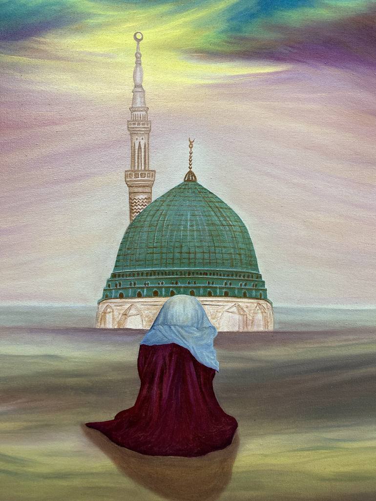 Original Religion Painting by Maria Riaz