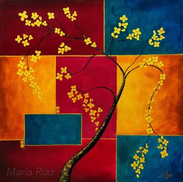 Original Abstract Paintings by Maria Riaz