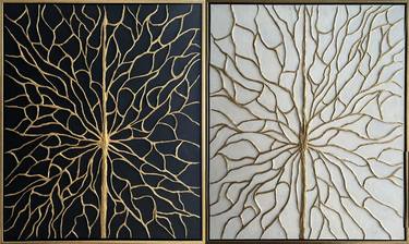 Original Abstract Botanic Paintings by Victoria Bravo