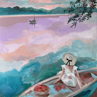 Print of Boat Paintings by Victoria Bravo