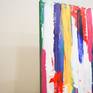 The side of the painting is painted, the edges are painted