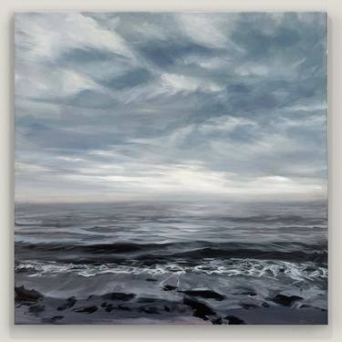 Original Expressionism Beach Painting by Ruth Becker