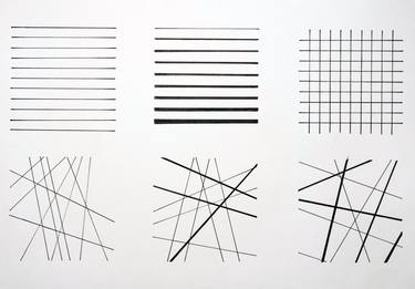 Original Abstract Geometric Drawings by Mark Stuchik