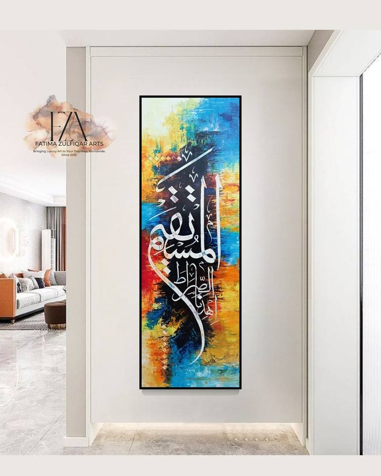 Original Abstract Expressionism Fashion Painting by Fatima Zulfiqar