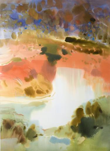 Original Abstract Landscape Paintings by Mila Weis