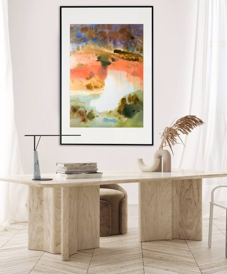 Original Abstract Landscape Painting by Mila Weis