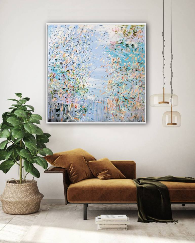 Original Impressionism Floral Painting by Mila Weis