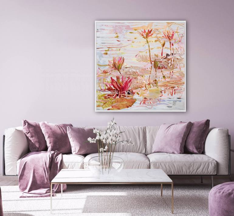 Original Floral Painting by Mila Weis