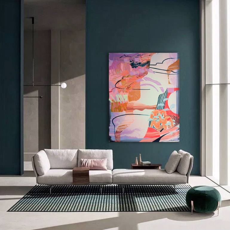Original Abstract Painting by Mila Weis