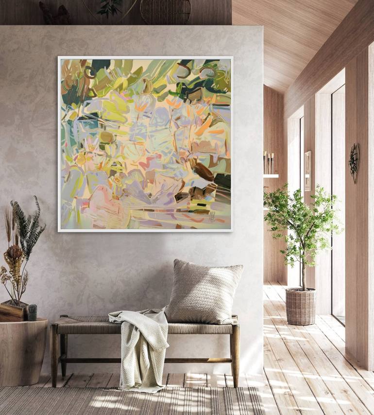 Original Expressionism Floral Painting by Mila Weis