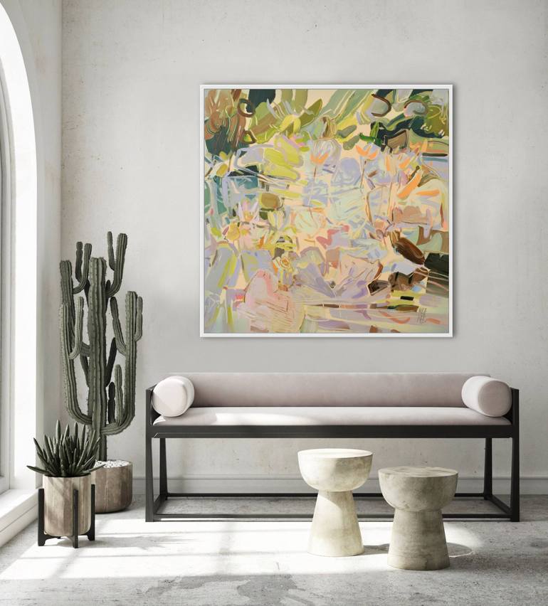 Original Expressionism Floral Painting by Mila Weis