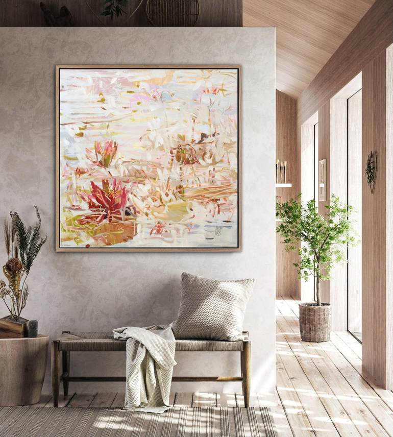 Original Impressionism Floral Painting by MILA WEIS