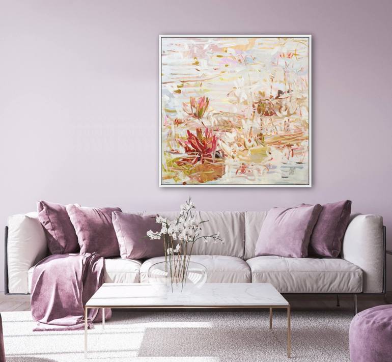 Original Impressionism Floral Painting by MILA WEIS