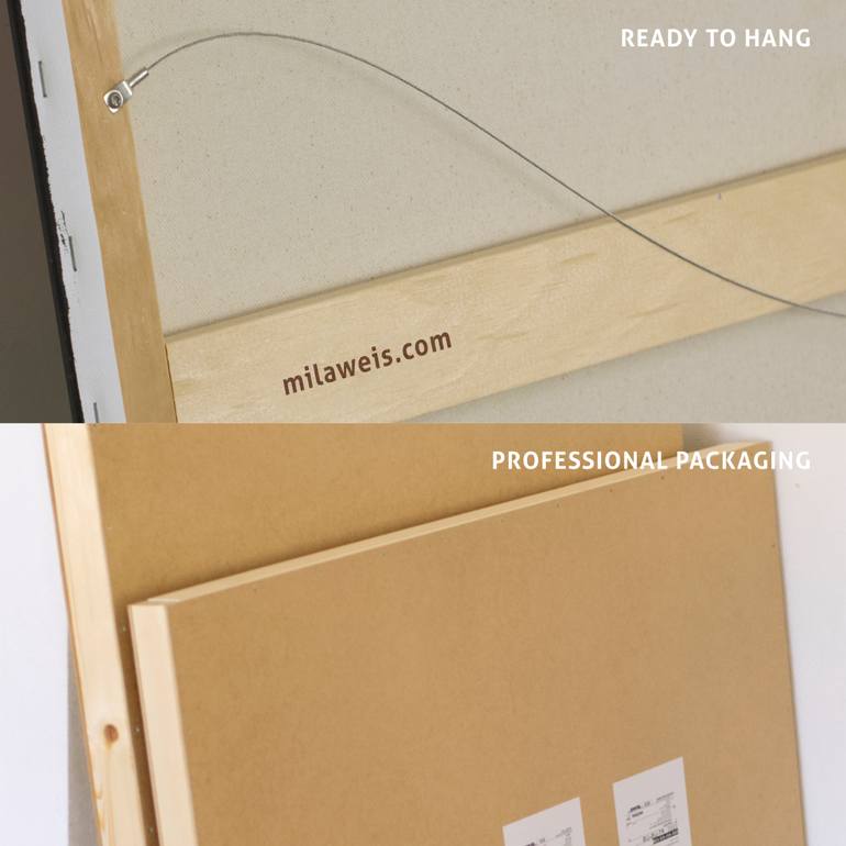 Original Abstract Geometric Painting by Mila Weis