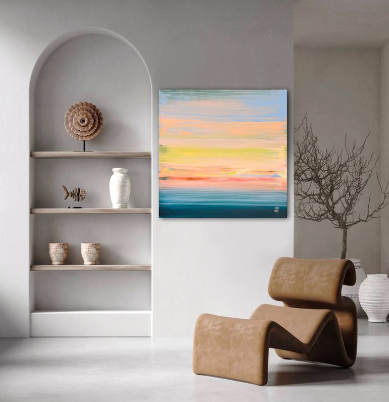 Original Abstract Landscape Painting by Mila Weis
