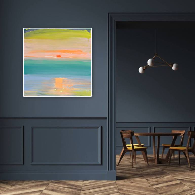 Original Abstract Seascape Painting by Mila Weis