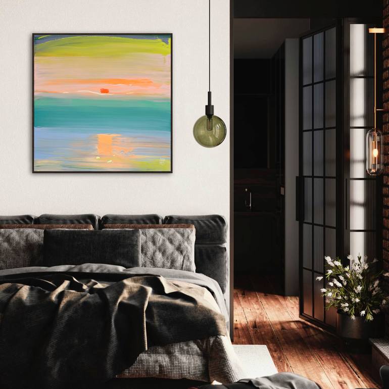 Original Abstract Seascape Painting by Mila Weis