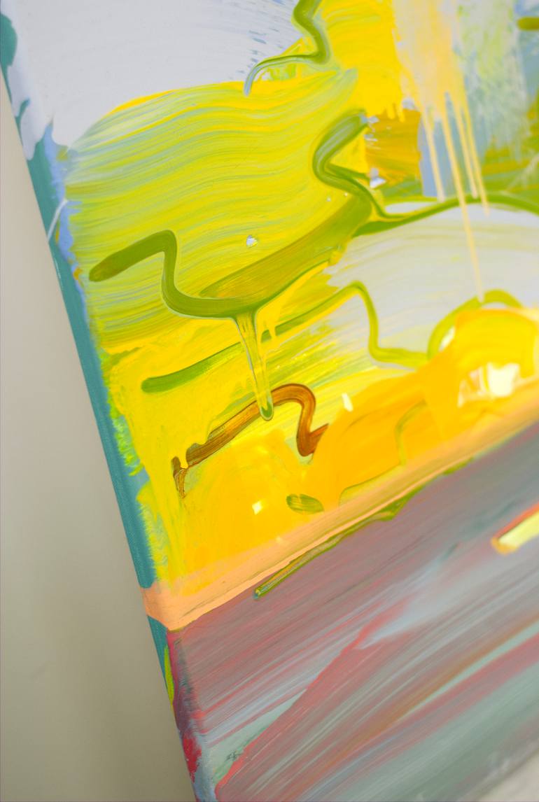 Original Abstract Landscape Painting by Mila Weis