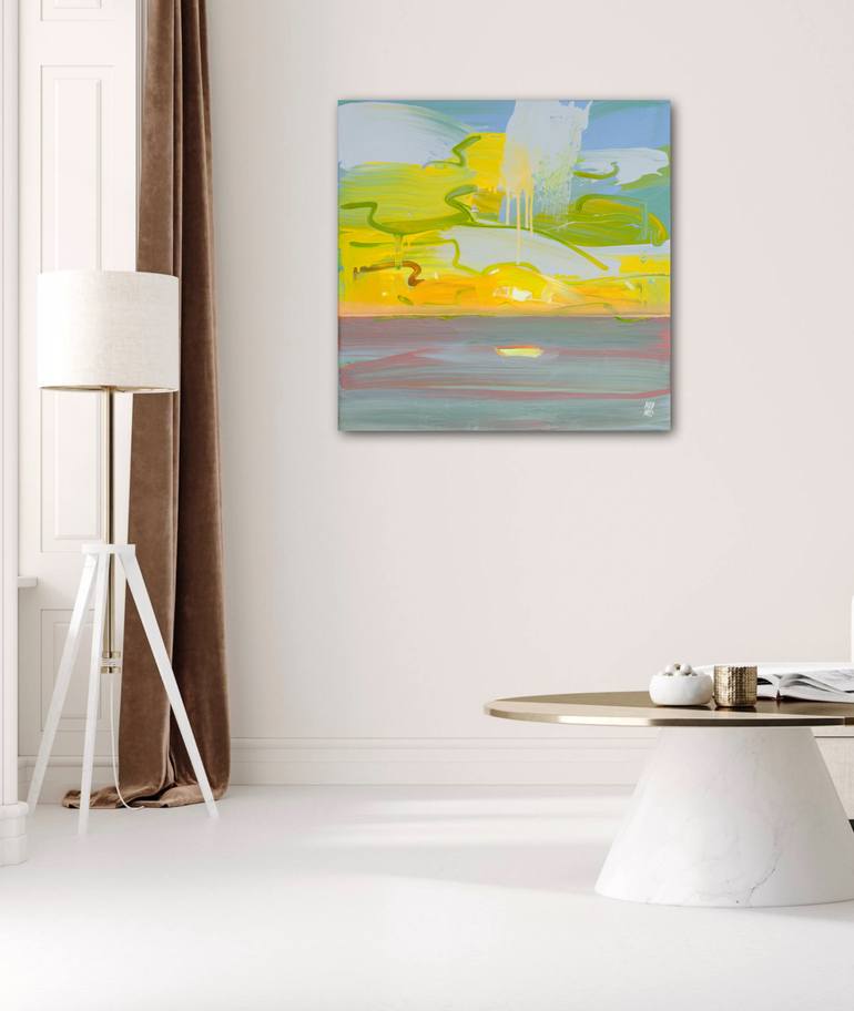 Original Abstract Landscape Painting by Mila Weis