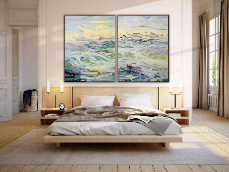 Original Impressionism Seascape Painting by Mila Weis