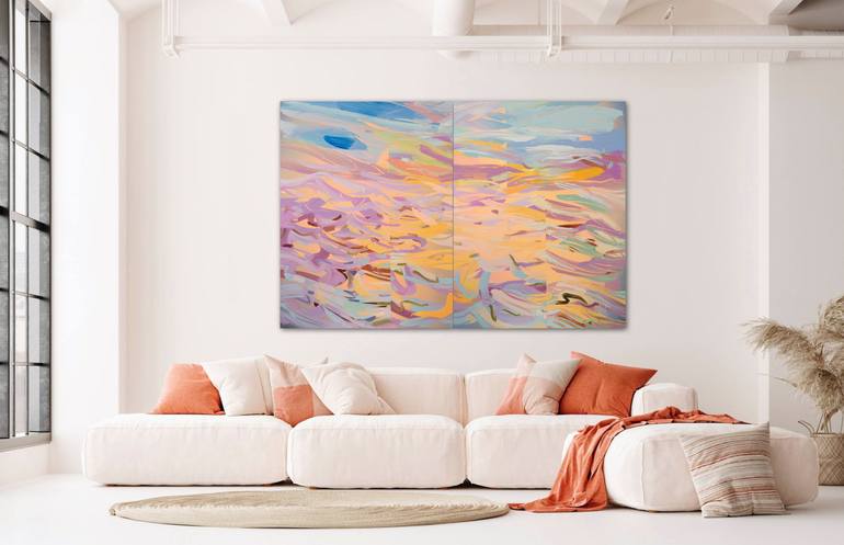 Original Abstract Landscape Painting by Mila Weis