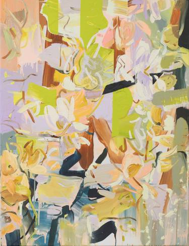 Original Neo-impressionism Floral Painting by Mila Weis