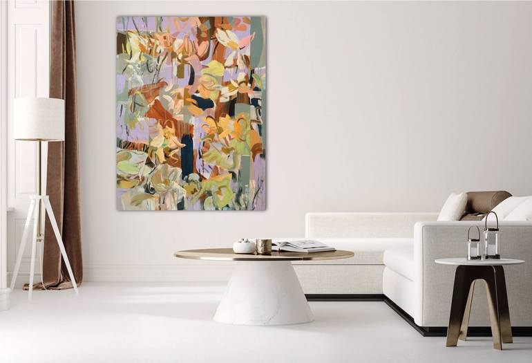 Original Neo-impressionism Floral Painting by Mila Weis