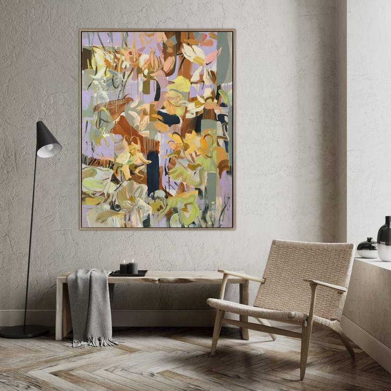 Original Neo-impressionism Floral Painting by Mila Weis