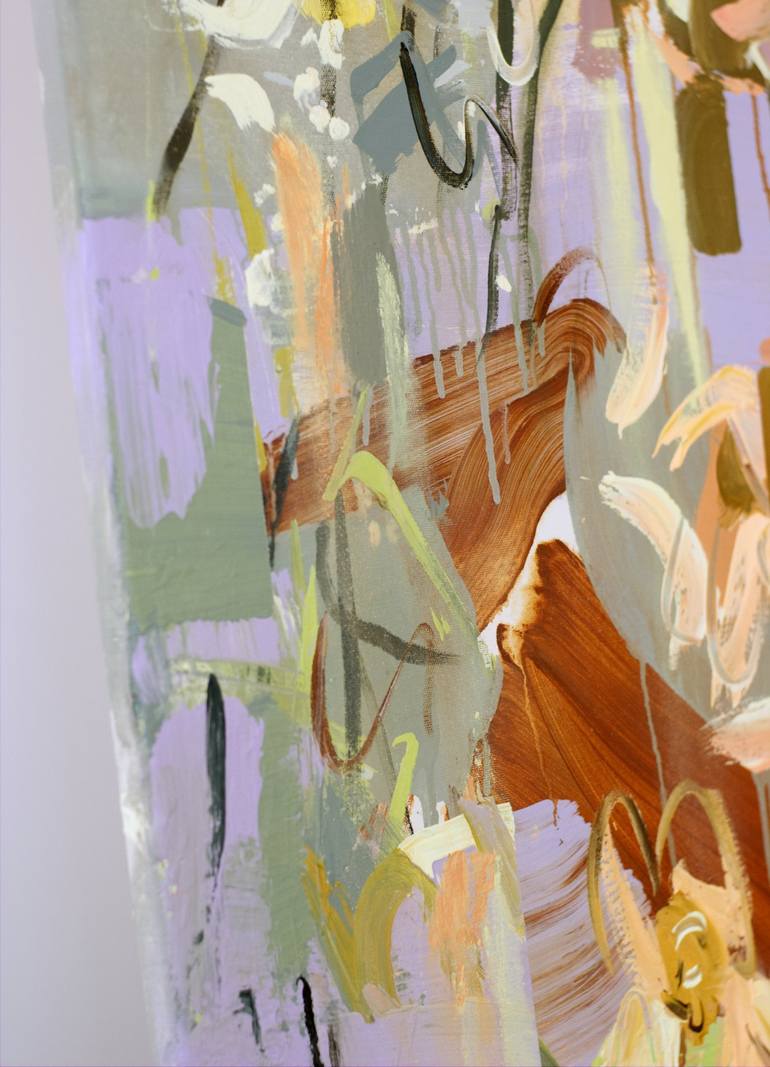 Original Neo-impressionism Floral Painting by Mila Weis