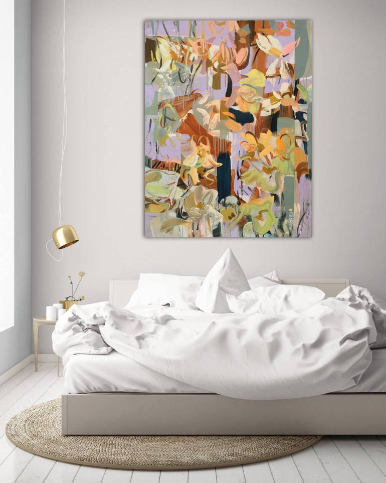 Original Neo-impressionism Floral Painting by Mila Weis