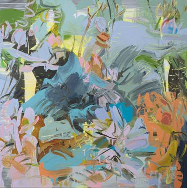 Original Neo-impressionism Floral Painting by Mila Weis