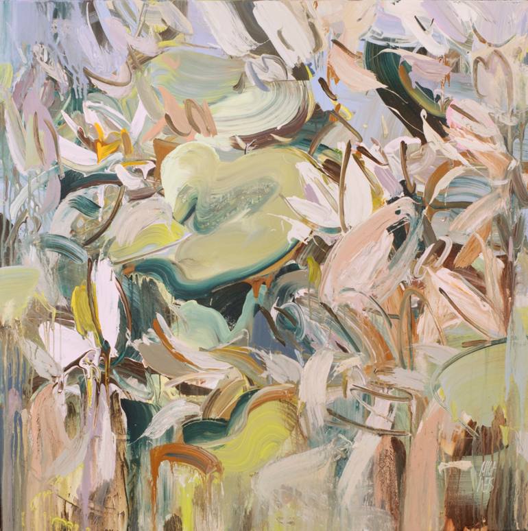 Print of Abstract Floral Painting by Mila Weis