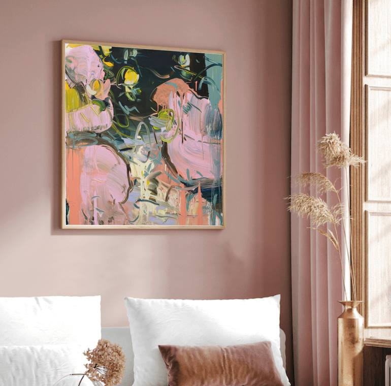Original Impressionism Floral Painting by Mila Weis