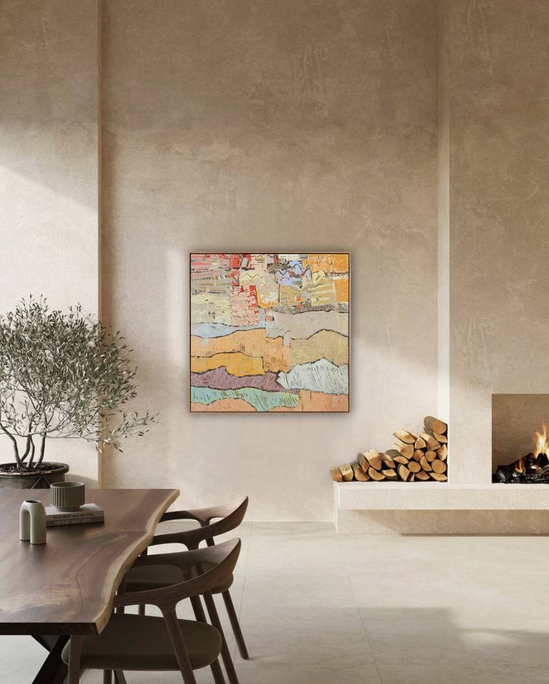 Original Abstract Landscape Painting by Mila Weis