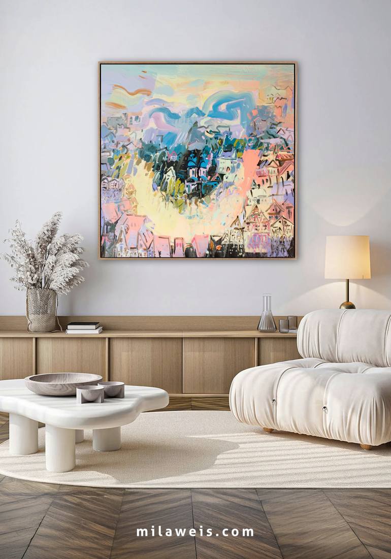 Original Expressionism Landscape Painting by Mila Weis