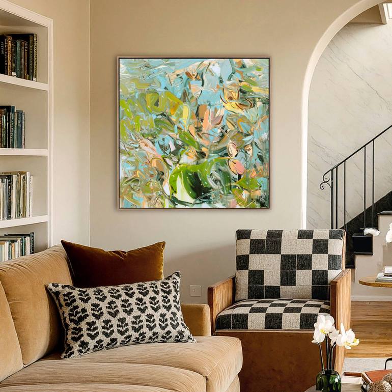 Original Impressionism Abstract Painting by Mila Weis