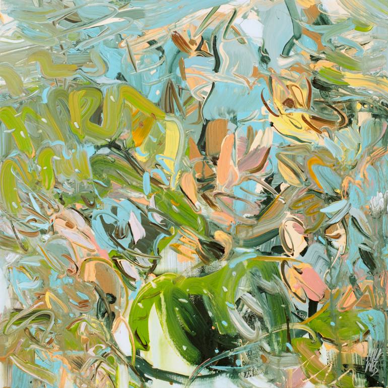 Original Impressionism Abstract Painting by Mila Weis