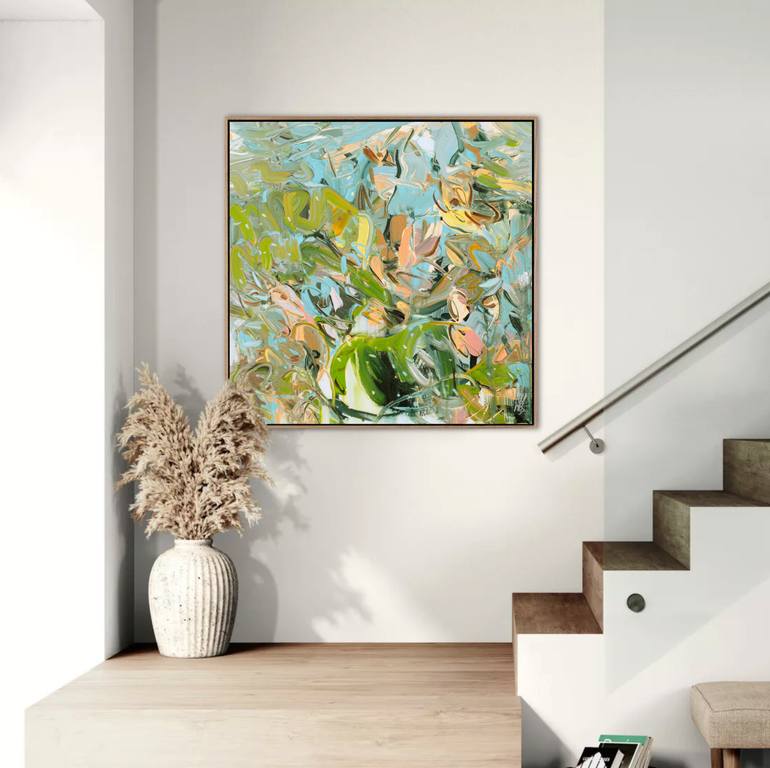 Original Impressionism Abstract Painting by Mila Weis