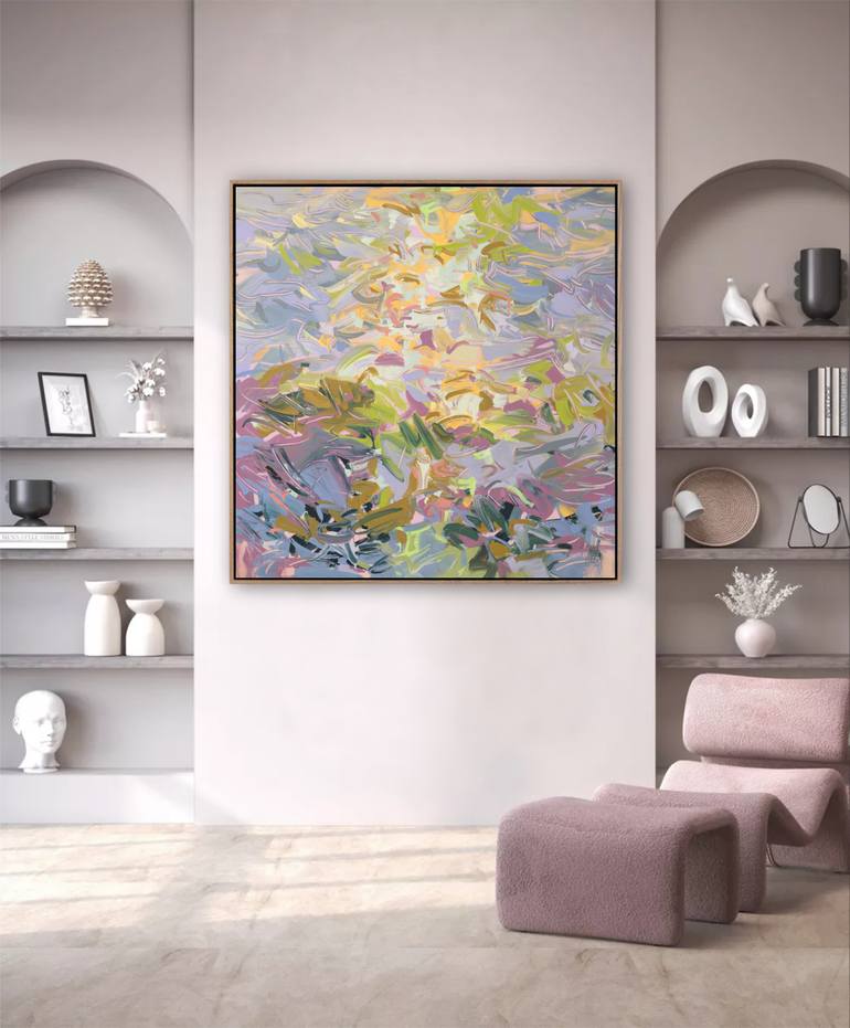 Original Abstract Seascape Painting by Mila Weis